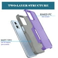 thumbnail image 4 of For Moto G 5G 2023 / Moto G (2023 Only) / XT2313 Case, 2 in 1 Heavy Duty Armor Shockproof Cases,Hisdou Hybrid Dual Layer Rubber Drop Protection Grip Plastic Bumper Sturdy Phone Cover -Purple, 4 of 6