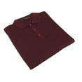 thumbnail image 2 of Mens PRINCELY Soft Merinos Wool Sweater Knits Lightweight Polo 1011-40 Burgundy, 2 of 5