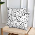 thumbnail image 4 of Music Notes Throw Pillow Covers 18x18 inch Set of 2 Outdoor and Indoor Decorative Pillow Cover for Patio Garden Living Room Bed Sofa, 4 of 6