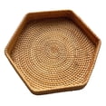 thumbnail image 1 of Lipstore Rattan Basket Decor Organizer for Countertop Entryway Table Kitchen Pantries 25x5cm, 1 of 8