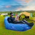 thumbnail image 4 of BotaniNest Recliner Outdoor Beach Fast Folding Camping Sleeping Inflatable Sofa Proof Air Cushion Portable, 4 of 6