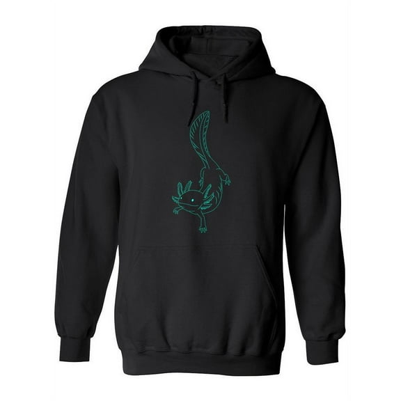 Axolotl Outline Hoodie Women -SPIdeals Designs, Female Small