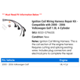 thumbnail image 2 of Ignition Coil Wiring Harness Repair Kit - Compatible with 2000 - 2006 Volkswagen Golf 1.8L 4-Cylinder 2001 2002 2003 2004 2005, 2 of 2