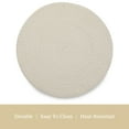 thumbnail image 3 of Dainty Home Set of 6 Placemats | Elegant and Durable | 15x15 in Round Woven Non-Slip Washable Place Mats | Tear-Resistant Heat | Resistant Placemats, 3 of 3