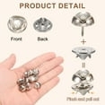 thumbnail image 3 of 10 Conjuntos de Broches de Perlas, Botones de Perlas de 11.5 mm Sin Coser, Broches Desmontables para Ropa de Mujeres, Abrigo (Blanco), 3 of 7