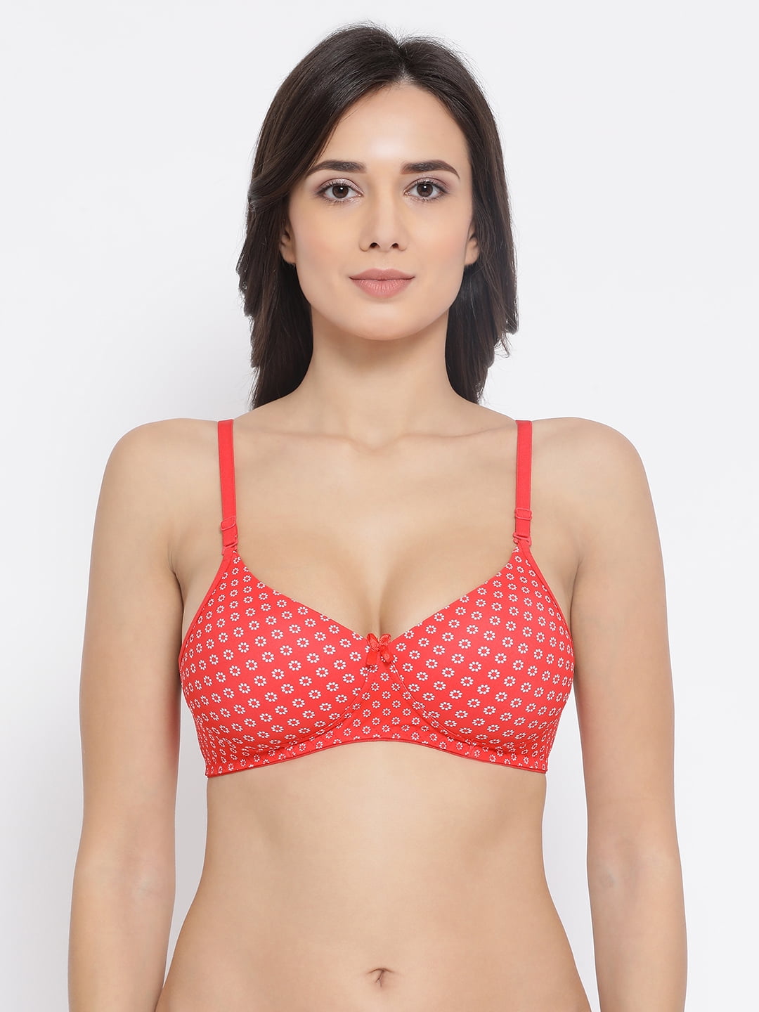 Clovia Cotton Padded Non-wired Solid T-shirt Bra at Rs 644