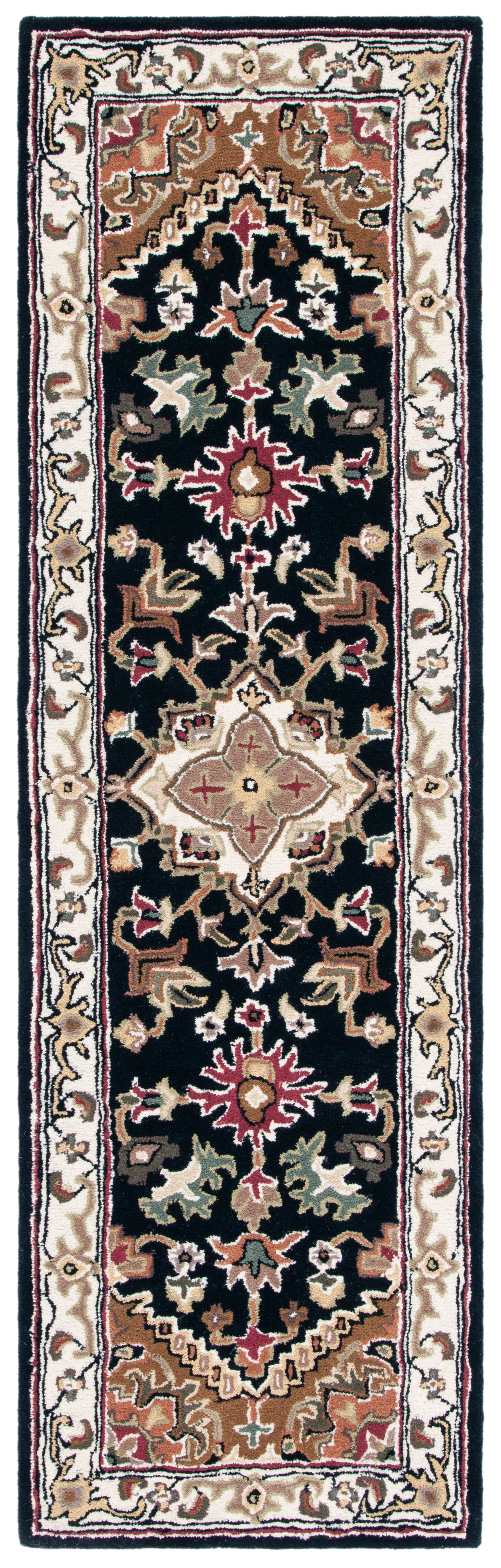 Safavieh Heritage York Oriental Wool Runner Rug, Navy/Brown, 2'3" x 8'