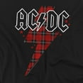 thumbnail image 2 of ACDC Comics T-Shirt Plaid Bolt Unisex Graphic Tee For Men & Women, 2 of 7