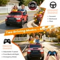 thumbnail image 4 of 24V 2 Seats Ride On Car for Kids, Licensed RAM RHO 1500 Powered Electric Car with 4 Wheels Spring Suspesion, Ride On Toy for 3-8 Year Boys & Girls with Remote Control, Horm, Siren, LED Lights, Red, 4 of 9