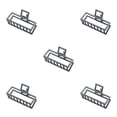 thumbnail image 1 of maskred Fashion Claw Clips Large Simple Style Handy Simple Style Sturdy Exquisite Accessories Barrettes for Women Black/Rectangle 5Set, 1 of 6