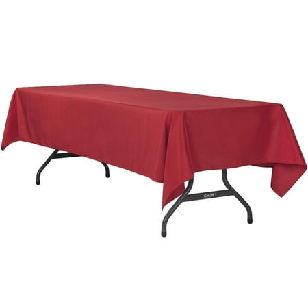 

1 Pc 60 X120 Rectangular Polyester Tablecloth - Apple Red For Weddings Trade Shows Showrooms Events