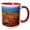 Red/White, variant on 3drose, Usa, Utah. Bryce Canyon National Park, Twilight, 15oz Mug