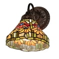 thumbnail image 7 of Meyda Lighting 8" Wide Tiffany Poinsettia Wall Sconce - N/A, 7 of 7