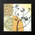 thumbnail image 2 of Meagher, Megan 12x12 Black Modern Framed Museum Art Print Titled - Kimono Garden I, 2 of 5
