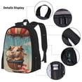 thumbnail image 3 of Easygdp Hot Air Balloon Guinea Pig Mochila para Niños y Niñas con Set de Caja de Almuerzo y Estuche para Lápices 3 en 1, Mochila Escolar Estampada para Adolescentes, 3 of 7