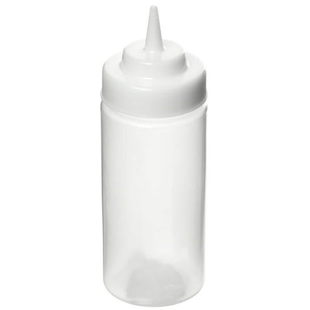 15 Inch Wine Cellar - 16 oz. 2.75 inch Wide Mouth Squeeze Bottle 8 inch Tall Clear Polypropylene/Case of 36