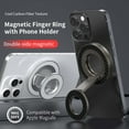 thumbnail image 4 of Magnetic Ring Holder,Double Magnetic Ring Design,Rotatable Two-Sided Magnetic Magnet Cell Phone Grip Finger Ring Kickstand for iPhone 16 15 14 13 12 Pro Max fits Mag-Safe Accessories,Black, 4 of 8