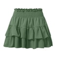 thumbnail image 4 of Women's Fashion Solid Color Wide Leg Shorts - Soft Rayon, Suitable for Casual/Sports, Machine Washable, 4 of 5