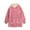 Pink, variant on APEXFWDT Women's Fleece Bed Jacket Stylish Long Sleeves Hooded Jacket Warm Front Button Fleece Home Coat Outerwear with Pcokets for Women Homewear