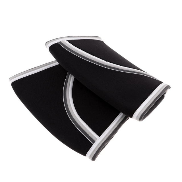 ZheElen Compression Elbow Sleeves For Basketball And Golf Reinforced For Durability For Power Weightlifting Tennis Golf Workout Black M