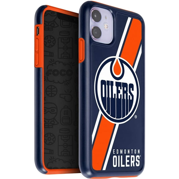FOCO NHL Edmonton Oilers Dual Hybrid Case for iPhone 11 & XR (6.1")