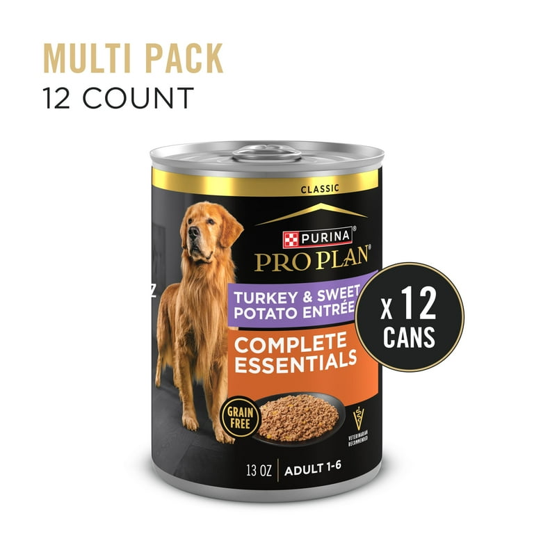 Purina Pro Plan Wet Dog Food Classic Turkey and Sweet Potato 13 oz