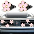 thumbnail image 4 of 6 Pcs Daisy Flower Air Vent Clip Accessories Air Conditioning Outlet Clip Car Air Freshener Dashboard Accessories Charm Car Inter Decor(3 cm, 3.3 cm,Pink), 4 of 12