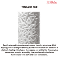 thumbnail image 2 of TENGA 3D Pile Sculpted Reusable Male Masturbator/Stroker w/Case & Drying Stand NIB, 2 of 4