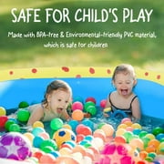 Inflatable Swimming Pool for s with Sprinkler, 67x41x32in Family Size Backyard Summer Water Play