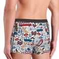 thumbnail image 5 of Daiia London Symbols1 Men's Underwear Boxer Briefs, Cotton Stretch Moisture-Wicking Underwear-X-Large, 5 of 9
