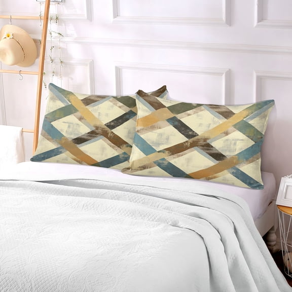 Pillow Case Plush Pillow Design Blue Flowers Art Print Case standard size/King size/Queen size Bed Pillow Pillowcases