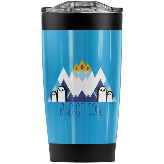 Adventure Time/Ice King Geo Stainless Steel Tumbler 20 oz Coffee Travel Mug/Cup, Vacuum Insulated & Double Wall with Leakproof Sliding Lid | Great for Hot Drinks and Cold Beverages