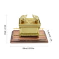 thumbnail image 1 of Miniature Metal Ark of The Covenant Replica, Israel Religious Home Decoration Shelf Display Craft Piece, 1 of 2