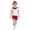 Red, variant on Letdown Boys Cheerleader School Outfit For Performance Stage Show Kids Party Ensemble With Shorts Set