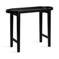 thumbnail image 4 of Kate and Laurel Jovie Modern Scalloped Rectangle Wooden Console Table, 38 x 14 x 30, Black, Transitional Decorative Entryway Table with Scalloped Tabletop Shape for Entry Decor Option, 4 of 8