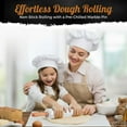 thumbnail image 2 of Polished Marble Rolling Pin With Wooden Handles Holder Base Stand,15 Inch Marble Rolling Pins for Pie Crust,Cookie,Pasta (White), 2 of 6