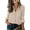 43#Khaki, variant on Casual Button Down Blouses for Women Long Sleeve Solid Work Shirts with Pocket Business Tunic Tops 2026 Red M
