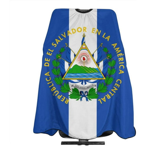 El Salvador Flag Salon Hair Cutting Cape Cloth Barber Hairdressing Wrap Haircut Apron Cloth Styling Accessory For Unisex