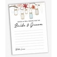 thumbnail image 2 of Inkdotpot Pack Of 50 Advice Cards, Advice & Well Wishes For The Bride and Groom, Mr and Mrs Wedding Game Activity 5x7 inches, 2 of 8