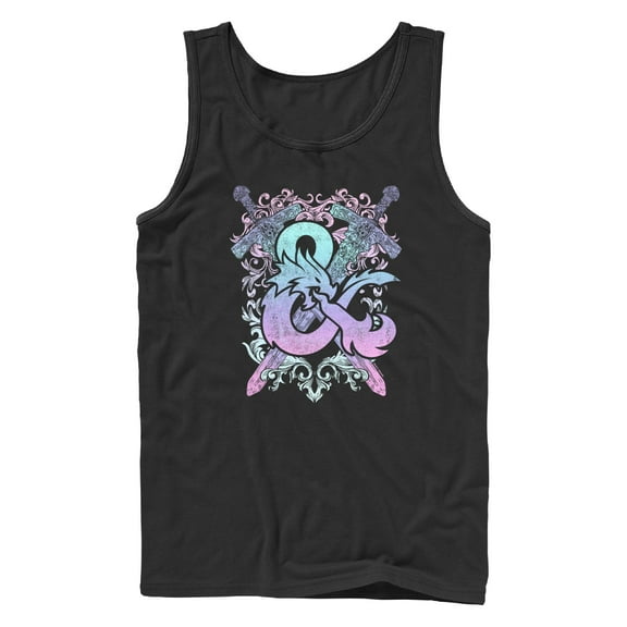 Men's Dungeons & Dragons Pastel Rainbow Logo Tank Top