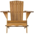 thumbnail image 4 of Safavieh Breetel Outdoor Chairs w/ Wine Glass Holder, Set of 2-Natural, 4 of 14
