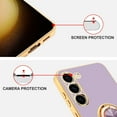 thumbnail image 3 of for Samsung Galaxy S23 Plus Case with Ring Holder Kickstand [with Magnetic] Soft TPU Shockproof Electroplated Protective Slim Phone Case for Galaxy S23+ Purple Astronaut, 3 of 11