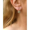 thumbnail image 2 of 2Ct Round Cut Lab Created Diamond Drop & Dangle Earrings 14K White Gold Plated, 2 of 2