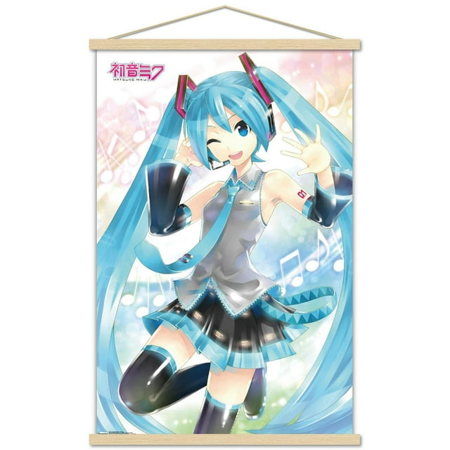 Hatsune Miku - Waving Wall Poster, 22.375" x 34"
