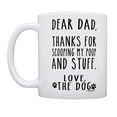 thumbnail image 2 of ThisWear Dog Dad Gifts Thanks for Scooping My Poop and Stuff Pet Parent Gifts Dog Coffee Mug, 2 of 4