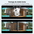 thumbnail image 4 of "Cámara De Seguridad Wifi Exterior 4k 8mp Con Tarjeta De 128g blanca ", 4 of 5
