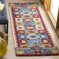 thumbnail image 3 of SAFAVIEH Aspen Collection APN505A Handmade Blue / Red Rug, 3 of 10