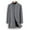 B#Gray, variant on DPTALR Men's Casual Solid Color Long Sleeve Turndown Collar Button Mid-Length Sweatshirt Jacket Anorak,Black Big and Tall Men L