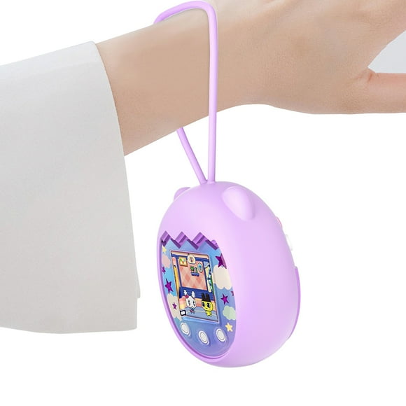 Peggybuy Silicone E Pet Machine Cover Cartoon Animal Shaped for Tamagotchi Pix (Purple)