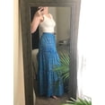 thumbnail image 6 of Women's casual high waist tie printed long maxi skirt,, 6 of 10